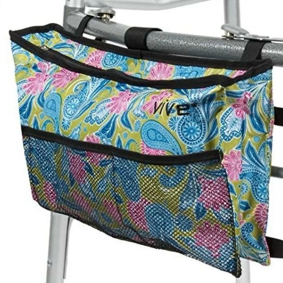 Vive Other - Vive Walker Wheelchair Accessory Caddy Pouch with Multiple‎ Compartments, Floral